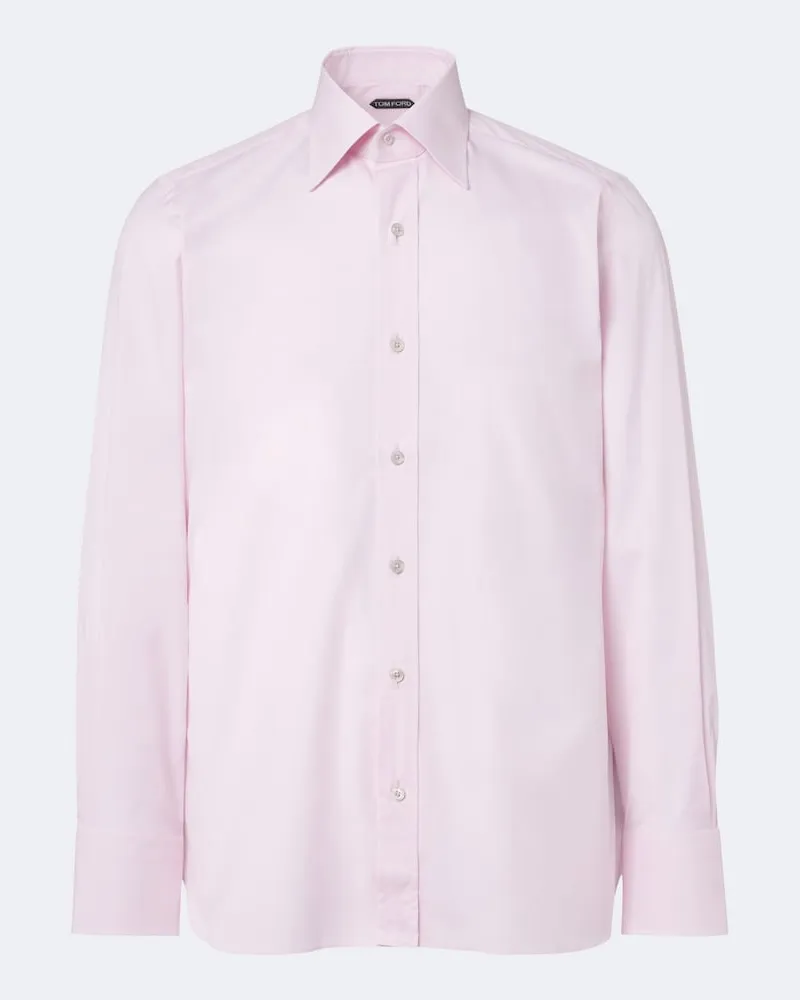 Tom Ford Camicia in popeline di cotone Rosa