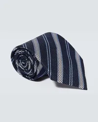 Ermenegildo Zegna Cravatta in seta jacquard Blu