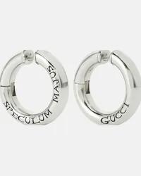 Gucci Orecchini ear cuff con logo Argento