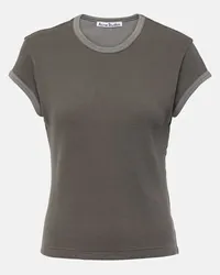 Acne Studios T-shirt in maglia di cotone Grigio