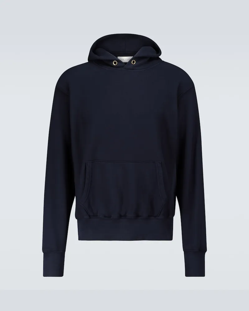 LES TIEN Felpa in cotone con cappuccio Blu