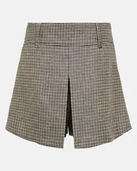 Brunello Cucinelli Skort in lino a quadri Multicolore