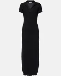 Alaïa Alaïa Abito polo semitrasparente Nero