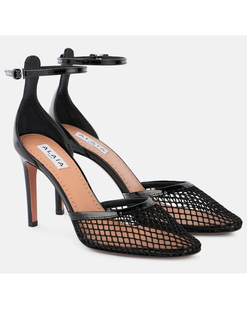 Alaïa AlaÃ¯a Pumps in mesh con pelle Nero