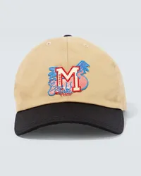 Marni Cappello da baseball in cotone con logo Beige