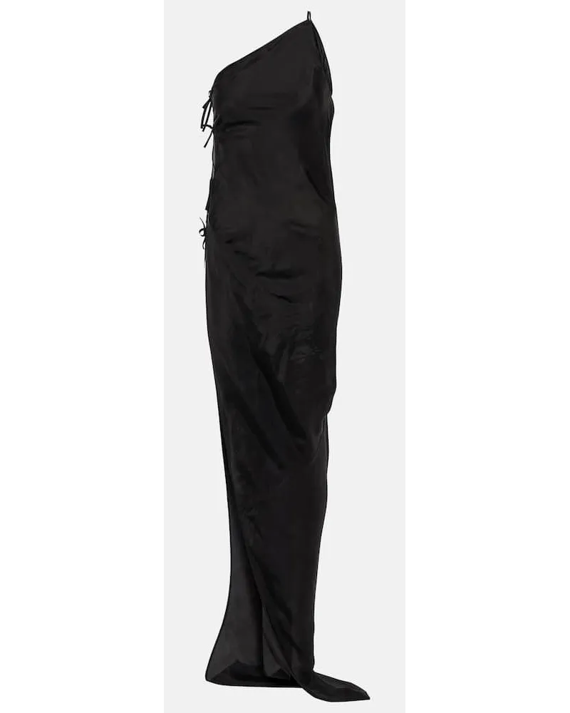 Rick Owens Abito lungo monospalla Taco Nero