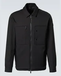 Moncler Giacca camicia Balaitous con imbottitura Nero