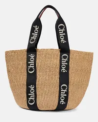 Chloé Chloé Borsa a secchiello Woody Large Beige