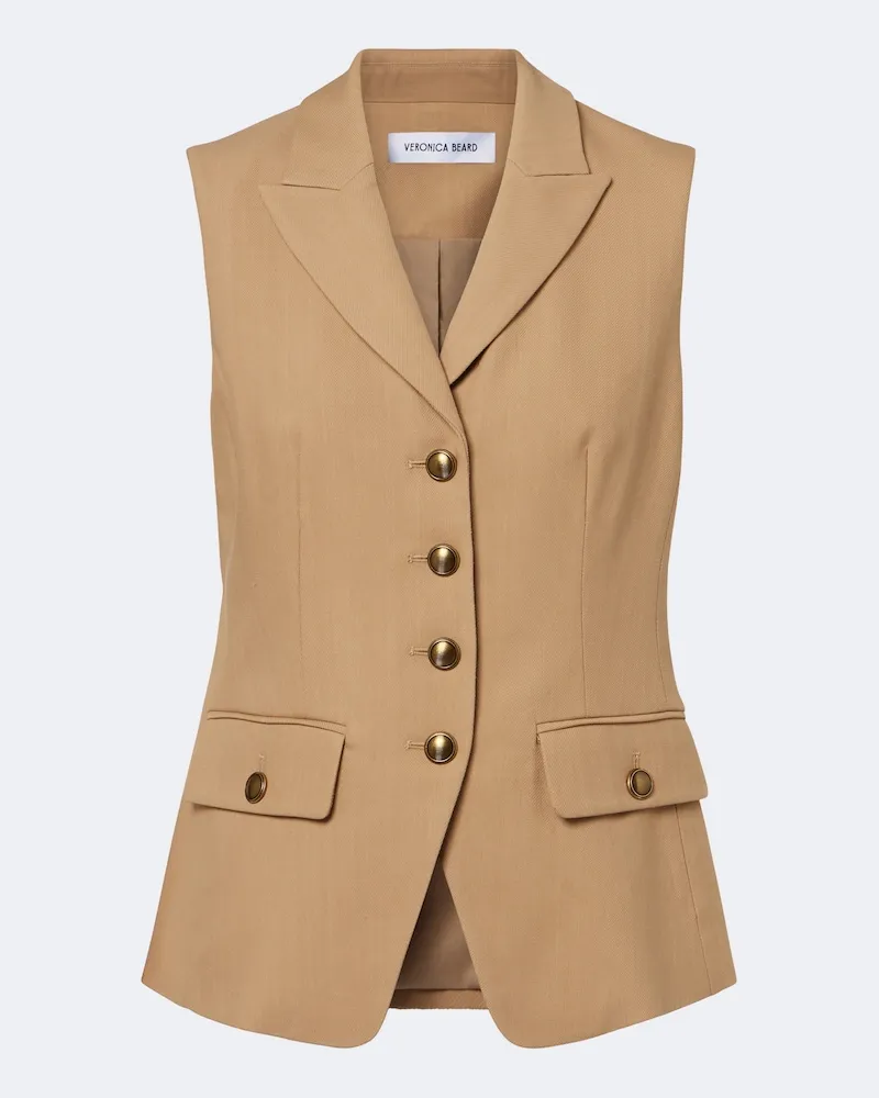Veronica Beard Gilet Benny Marrone