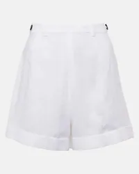 Loro Piana Shorts in lino Bianco