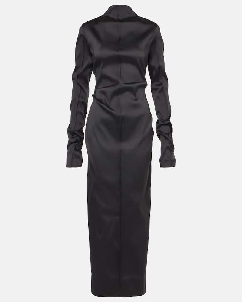 Acne Studios Abito lungo in twill Nero