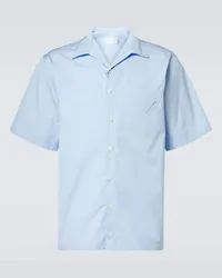 Prada Camicia in popeline di cotone Blu