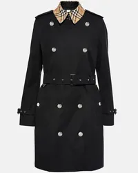 Burberry Trench in gabardine di cotone Nero