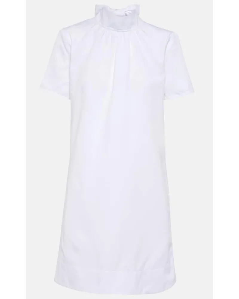STAUD Miniabito Ilana in misto cotone Bianco