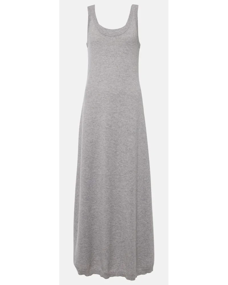Brunello Cucinelli Abito midi in cashmere Grigio