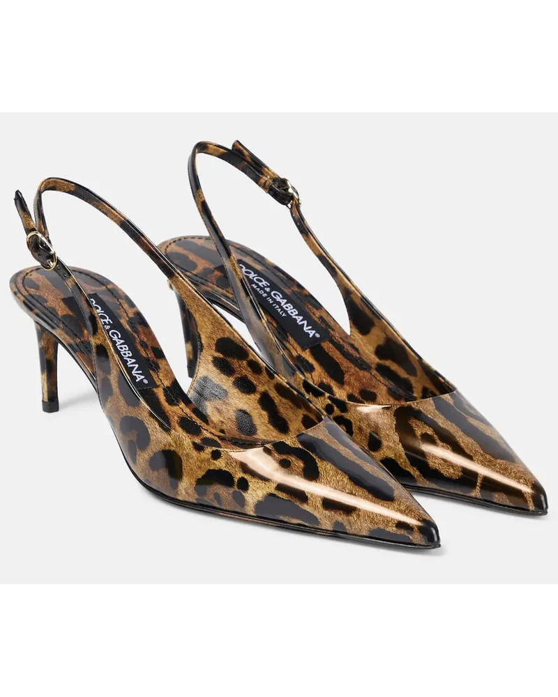 Dolce & Gabbana Pumps slingback Lollo in vernice Multicolore