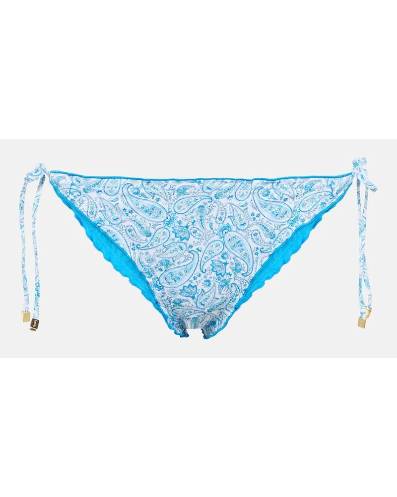Heidi Klein Slip bikini reversibile Camps Bay Beach Blu
