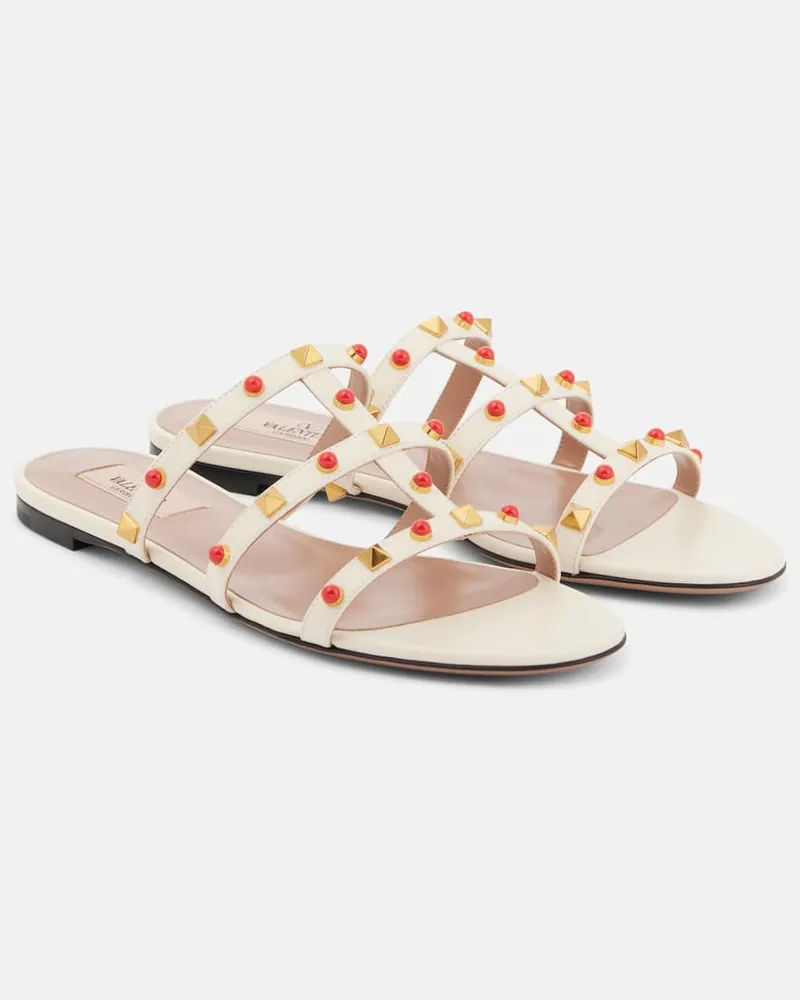 Valentino Garavani Sandali Rockstud in pelle Bianco