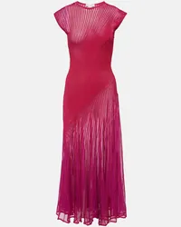 Alaïa Alaïa Abito lungo Trompe-l’œil Rosa