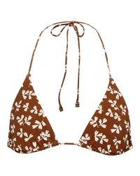 Tory Burch Top bikini a triangolo con stampa Multicolore