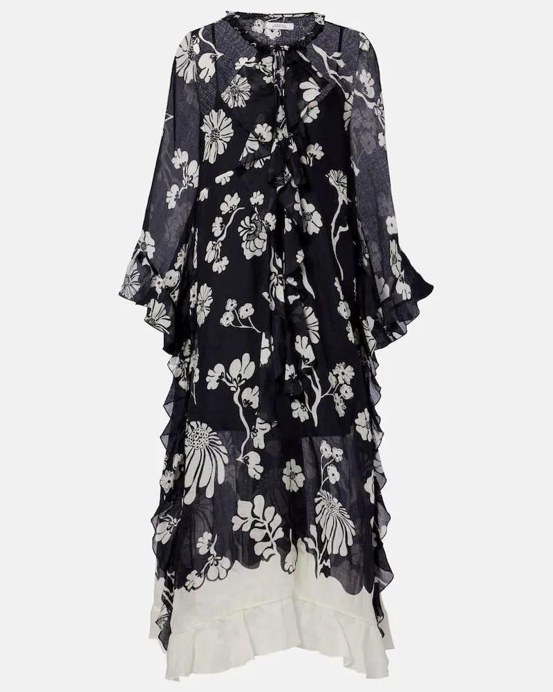 Dorothee Schumacher Abito midi Daydream con stampa floreale Blu