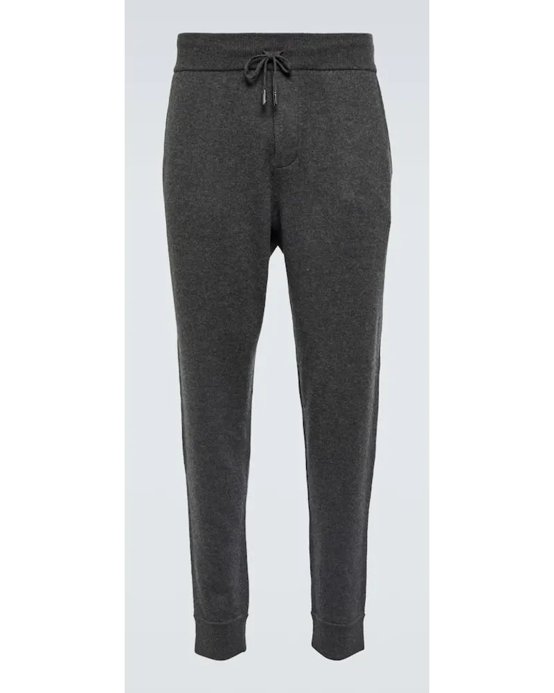 Ralph Lauren Pantaloni sportivi in lana e cashmere Grigio