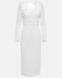 Rebecca Vallance Bridal - Abito midi Phoebe Bianco