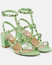 Valentino Garavani Sandali Rockstud 60 in pelle Verde