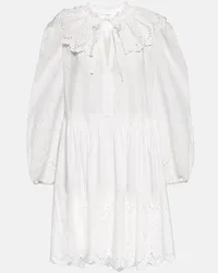 Ulla Johnson Miniabito Narcisa in cotone Bianco