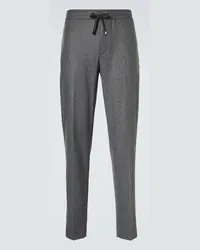 Moncler Pantaloni sportivi in tessuto tecnico Grigio