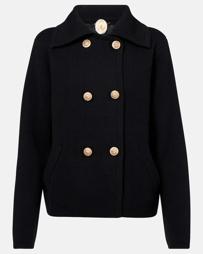Jardin des Orangers Giacca in lana e cashmere Nero