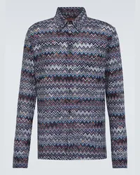 Missoni Camicia in misto cotone Blu