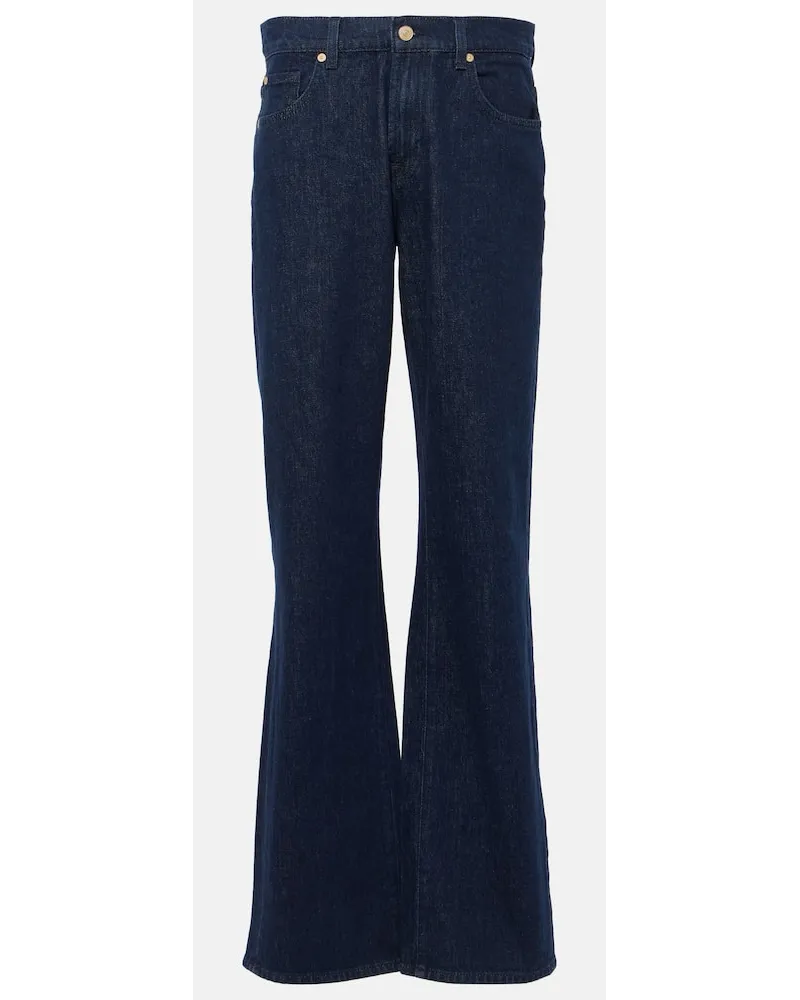 7 for all mankind Jeans flared Tess a vita alta Blu