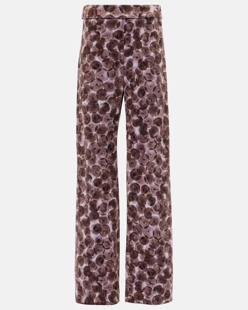 Dries van Noten Pantaloni regular Pantera Multicolore