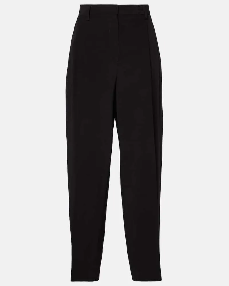 Totême Pantaloni a gamba larga Nero