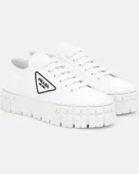 Prada Sneakers Wheel in gabardine Bianco