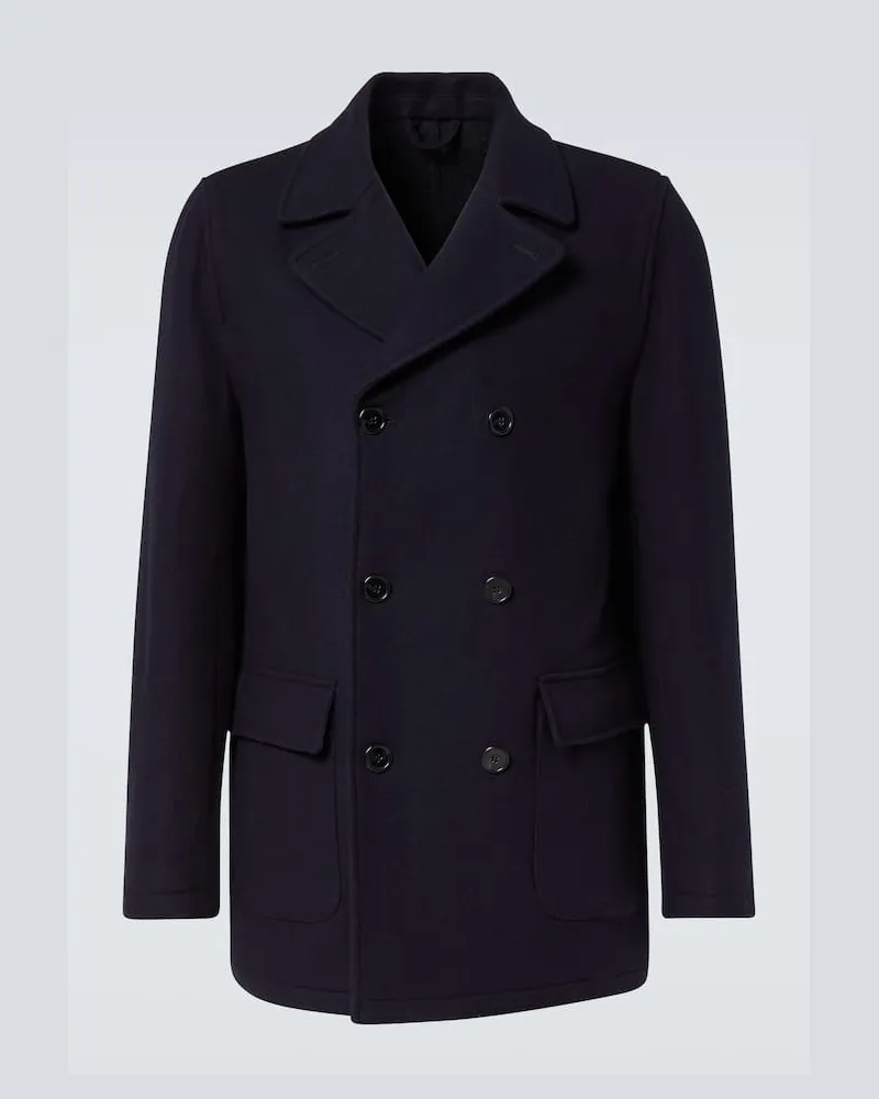Thom Sweeney Caban doppiopetto Blu