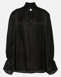 Nina Ricci Blusa in jacquard con cut-out Nero