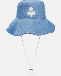 Isabel Marant Cappello da pescatore Delya in denim Blu