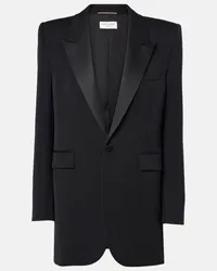 Saint Laurent Giacca da smoking Grain de poudre Nero