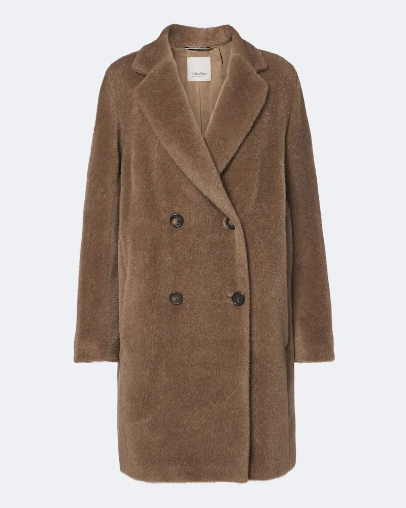 Max Mara Cappotto in alpaca e lana Marrone