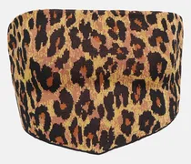 Top Shane in foulard leopardato