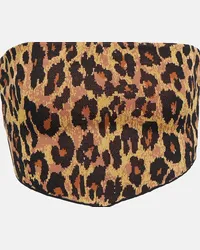 STAUD Top Shane in foulard leopardato Multicolore