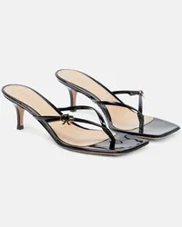 Gianvito Rossi Sandali infradito in vernice Nero