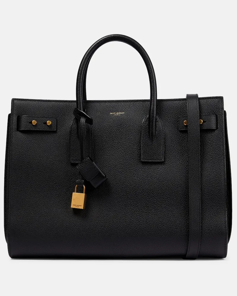 Saint Laurent Borsa Sac De Jour Medium in pelle Nero