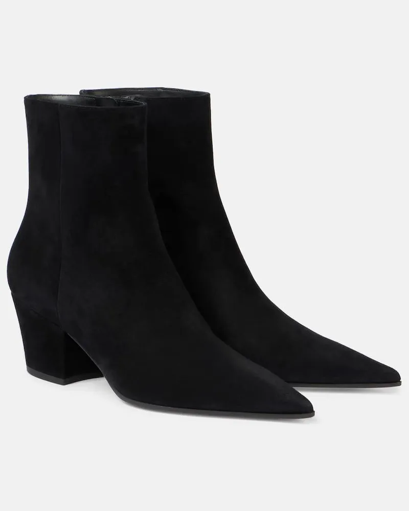 Gianvito Rossi Stivaletti Keinna 55 in suede Nero