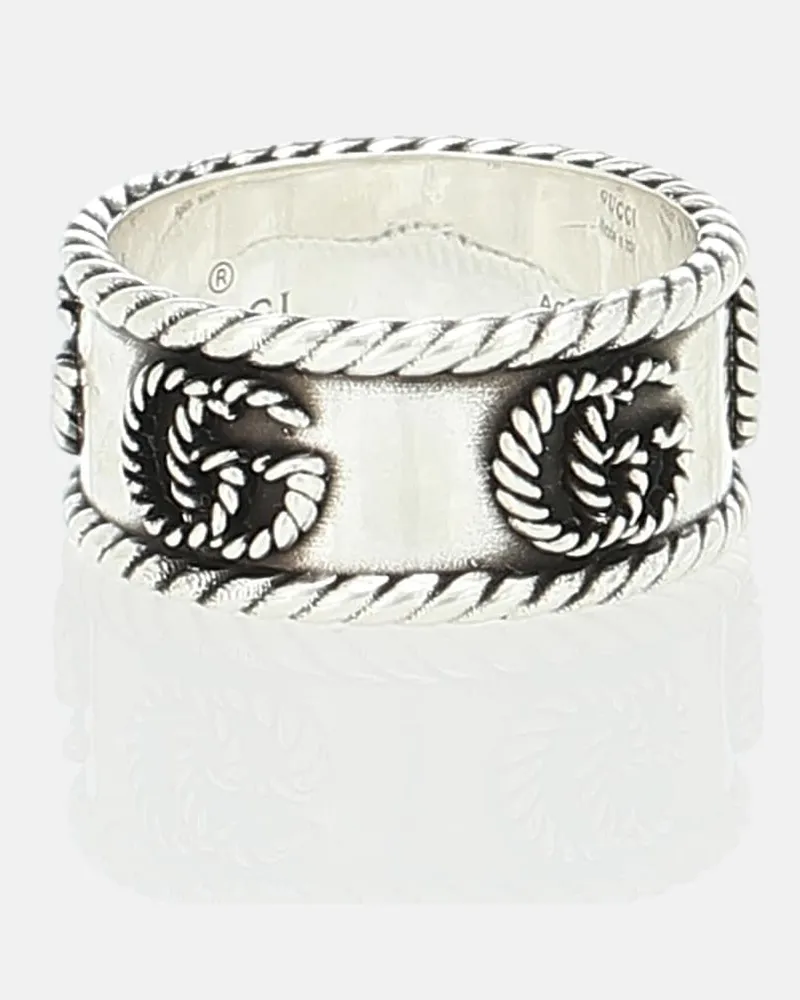 Gucci Anello Doppia G in argento sterling Argento