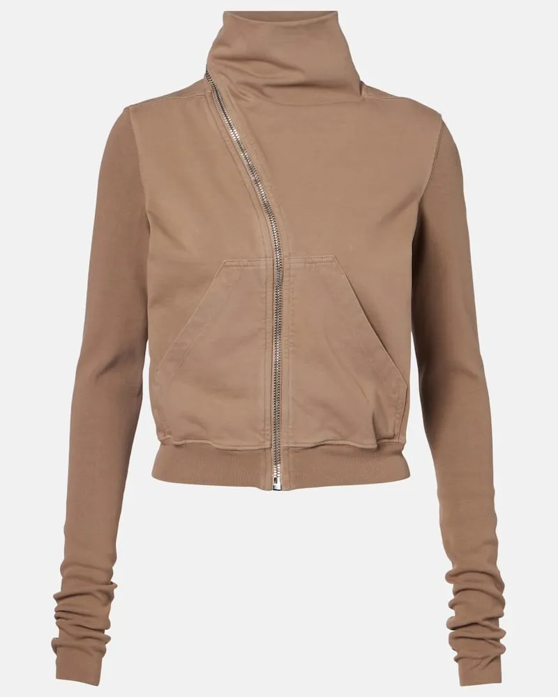 Rick Owens Felpa Walrus in jersey di cotone Marrone