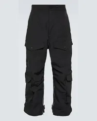 Junya Watanabe Pantaloni cargo in gabardine Nero