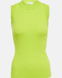 SPORTMAX Tank top Nido in cotone a coste Verde